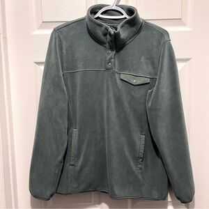 3/25$💥 32 degrees heat pullover sweater green women medium fleece snap